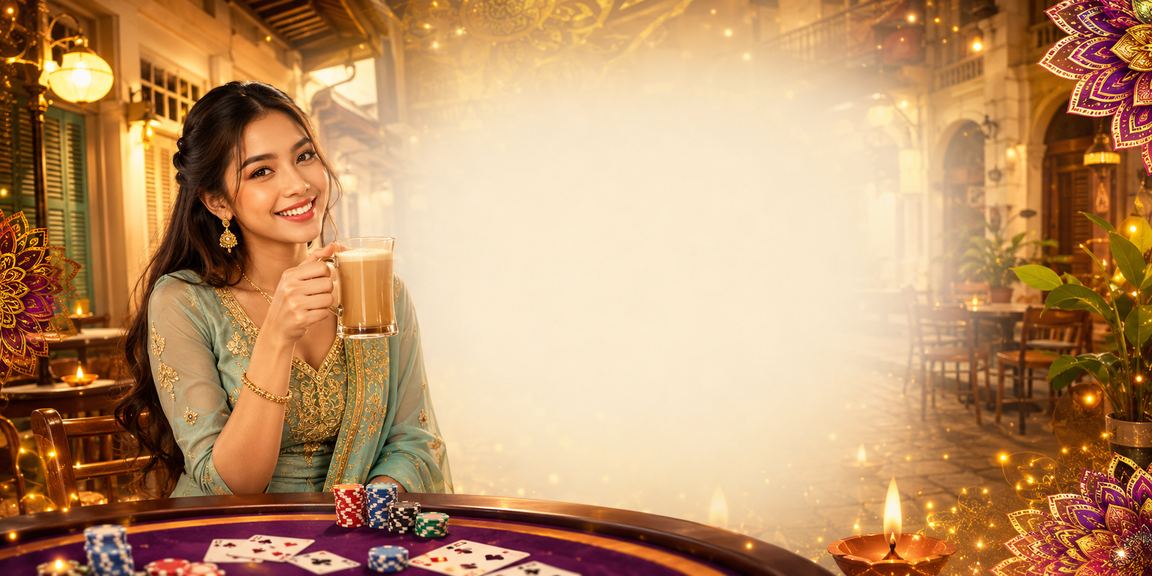 Pemain poker Ipoh dalam suasana meja kasino tempatan menggunakan 7mmtv